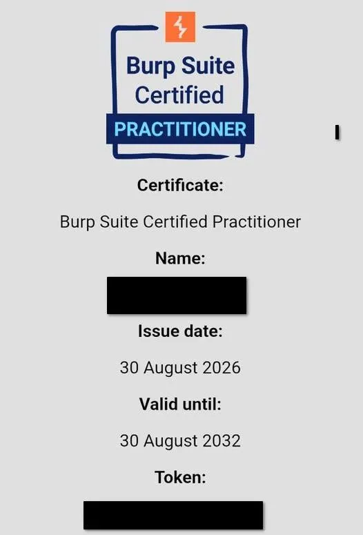 Burp Suite Certified Practitioner certification